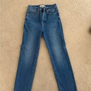 Madewell High Rise Blue Jeans